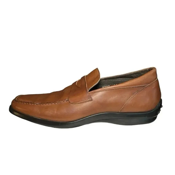 Luca Bossi Men’s Leather Casual Driving Loafers Brown Size 43 (9-9.5 U.S.) - Picture 4 of 9